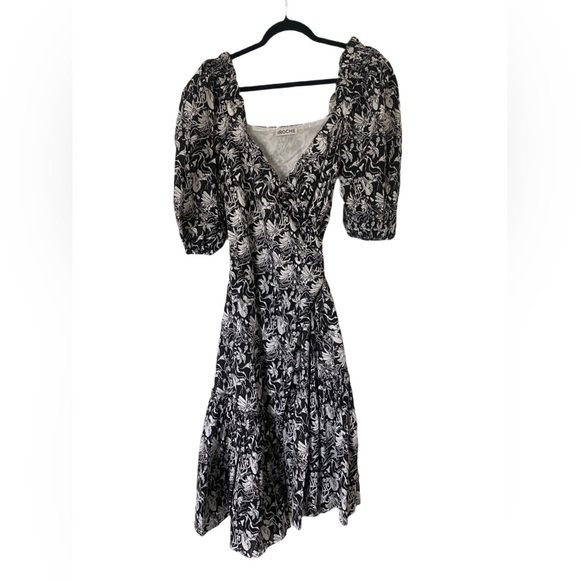 NWT St. Roche Sustainable Floral Wrap Dress - Picture 4 of 12